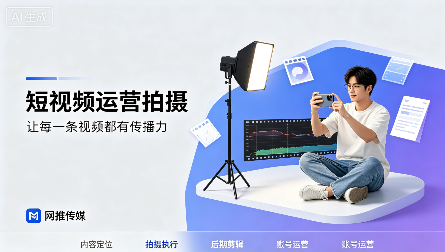 短视频运营策划会议与内容制作现场